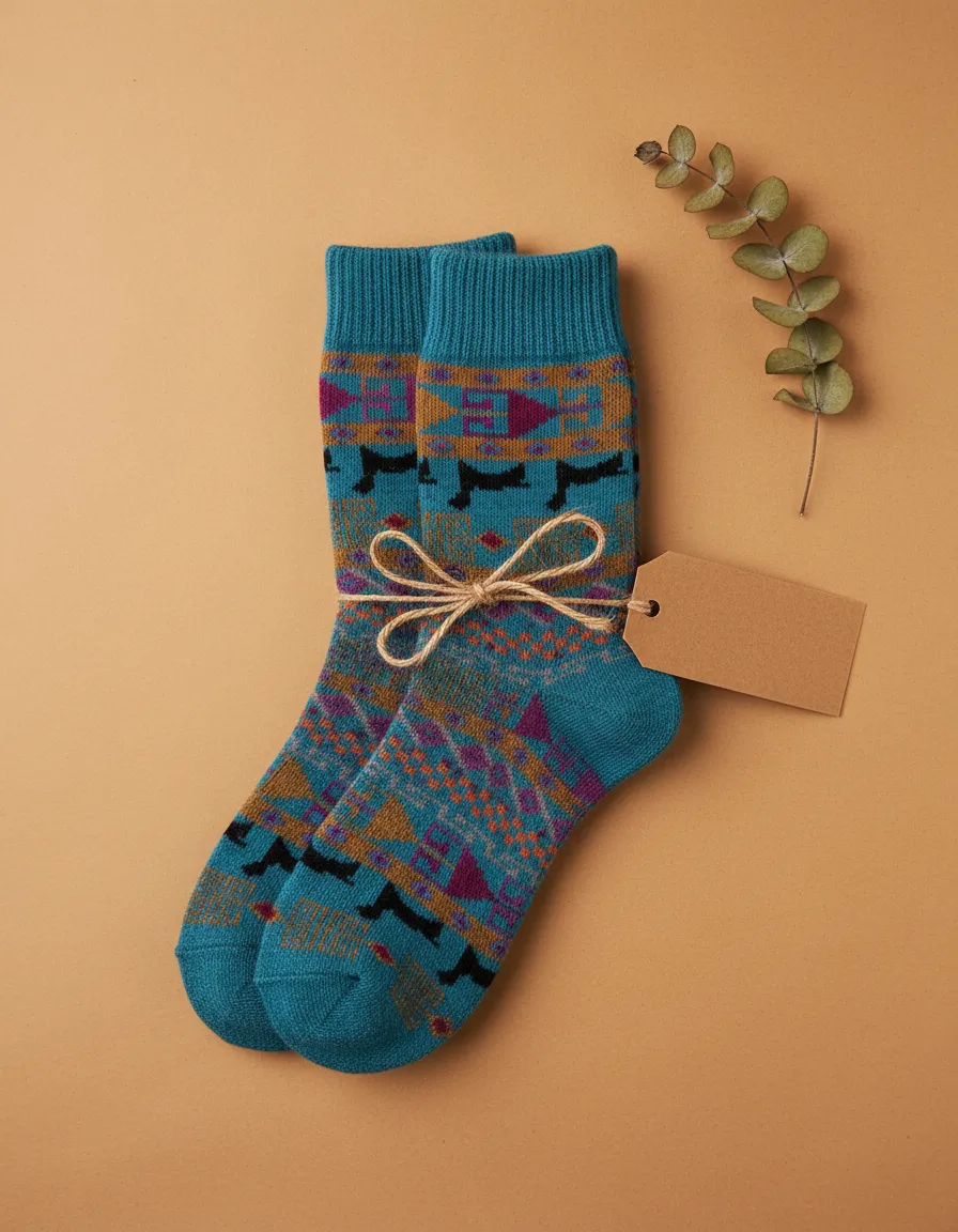 Andes Patterned Alpaca Crew - view 2